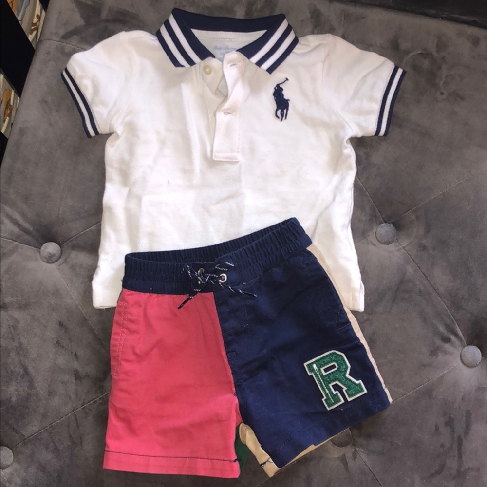 Ralph Lauren Polo Shirt and Shorts set